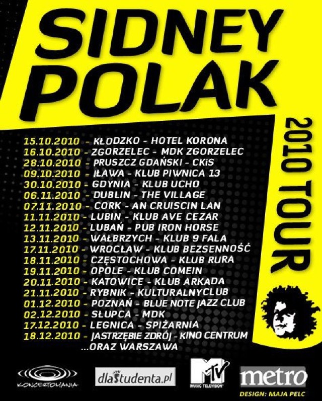 Sidney Polak zagra w klubie ComeIn 19 listopada