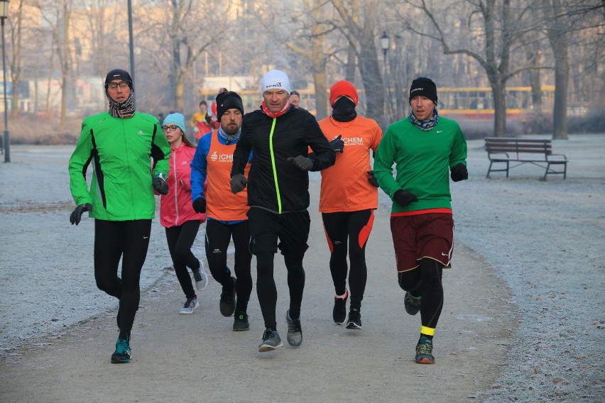 Parkrun Łódź w parku Poniatowskiego