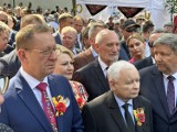 Jarosław Kaczyński na dożynkach w Paradyżu 2023. Święto plonów województwa łódzkiego zgromadziło tłumy. Zobacz zdjęcia i VIDEO!
