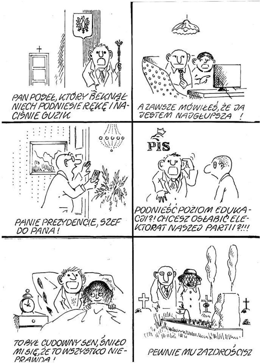 Ostanie rysunki publikowane na łamach "Dziennika...