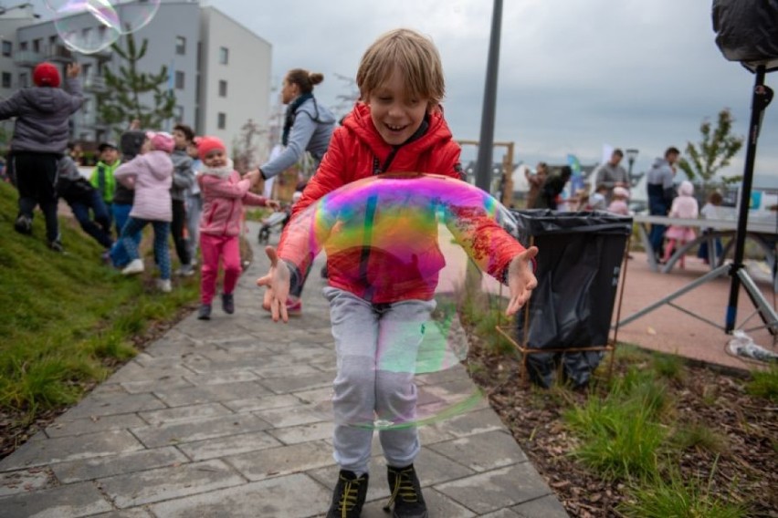 Otwarcie nowego placu zabaw w Pogórzu - maj 2019.