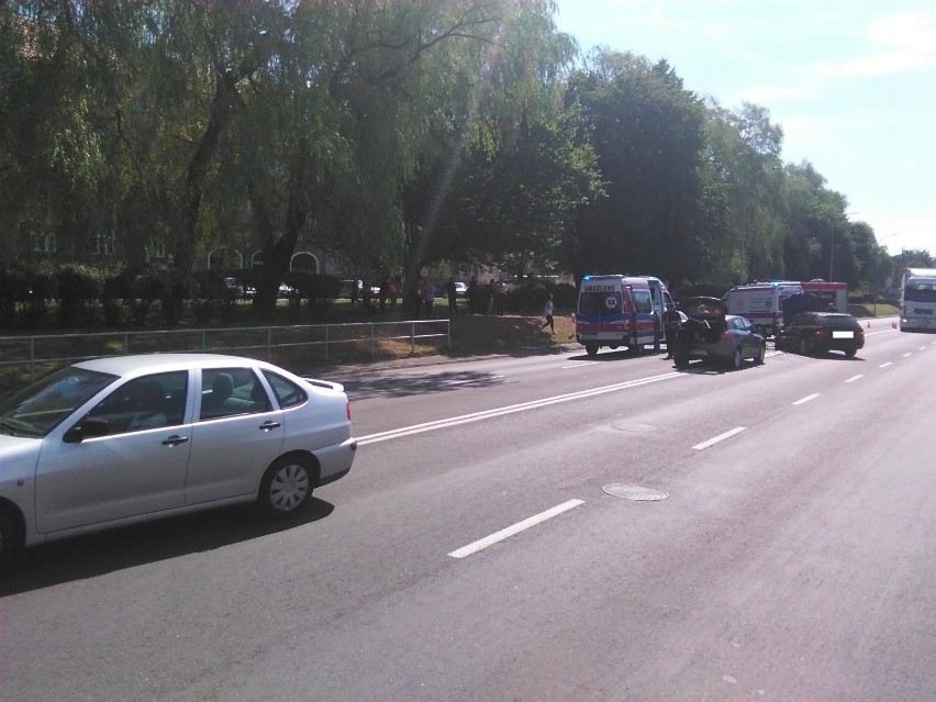 Wypadek drogowy na ul. Kolejowej w Wałbrzychu