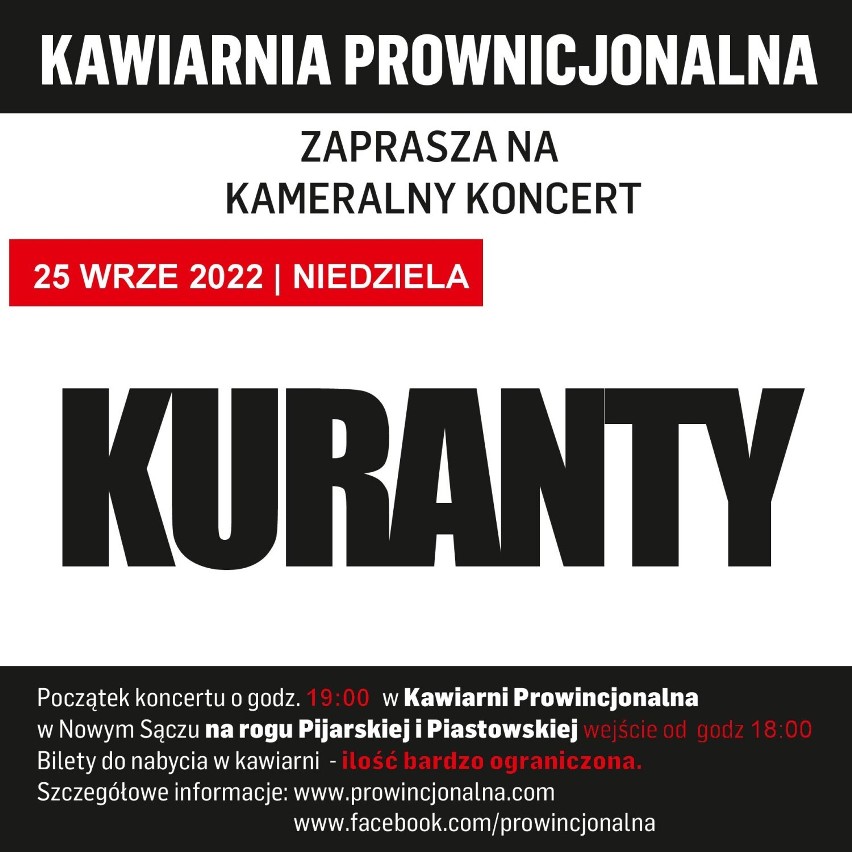 Nowy Sącz. Kuranty (już nie Kremlowskie) zagrają w Prowincjonalnej. Zespół ma już ponad 35 lat!