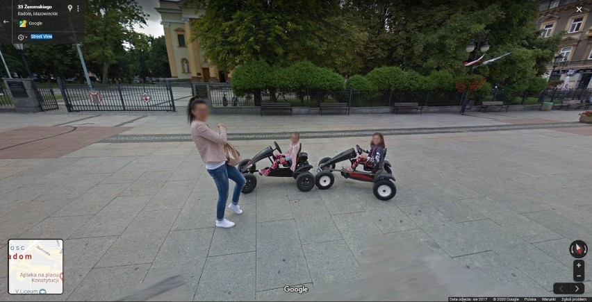 W Google Street View automatycznie zamazywane są ludzkie...