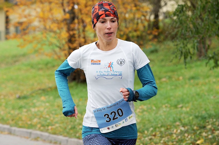 Triumfatorka biegu kobiet Marta Szenk na trasie.