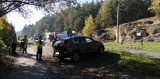 Wypadek koło Grot Nagórzyckich w Tomaszowie Mazowieckim. Dwie osoby ranne [ZDJĘCIA, FILM]