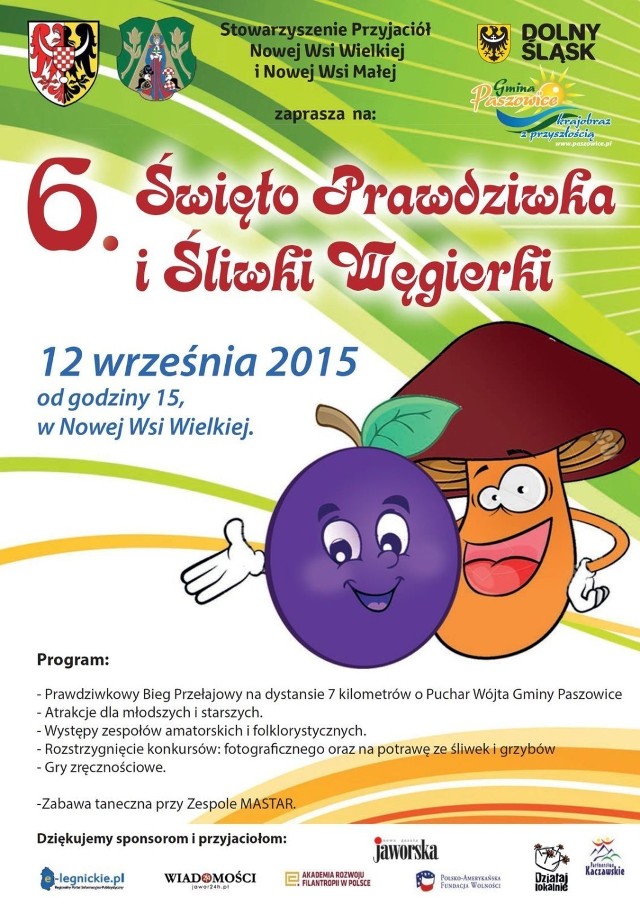Plakat 6. Święta Prawdziwka i Śliwki Węgierki