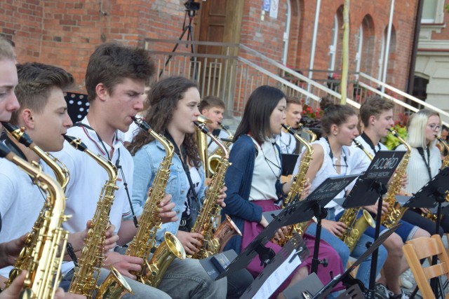 Koncert uczestników festiwalu saksofonowego w Szczecinku w roku 2019