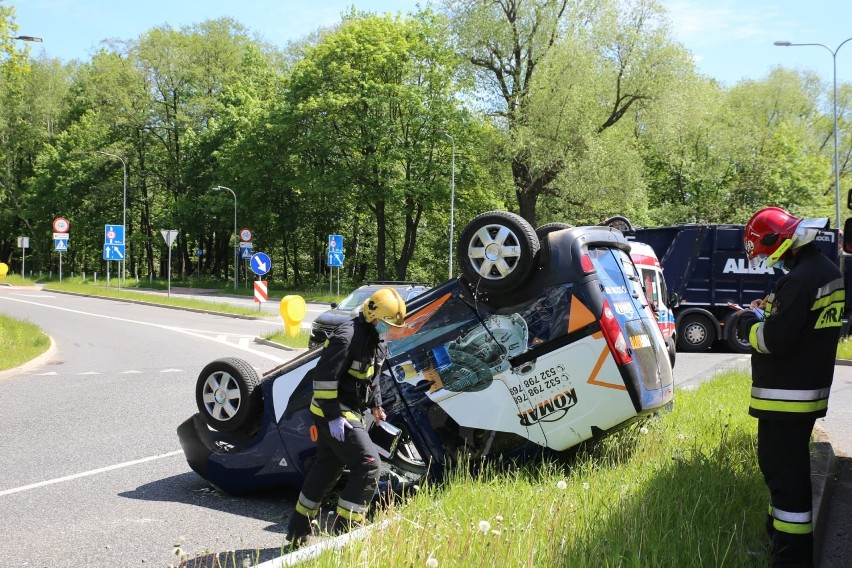 Wypadek przy ulicy Noworudzkiej w Wałbrzychu