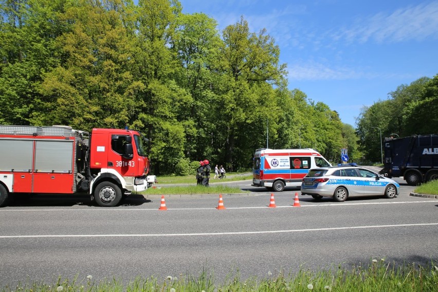 Wypadek przy ulicy Noworudzkiej w Wałbrzychu