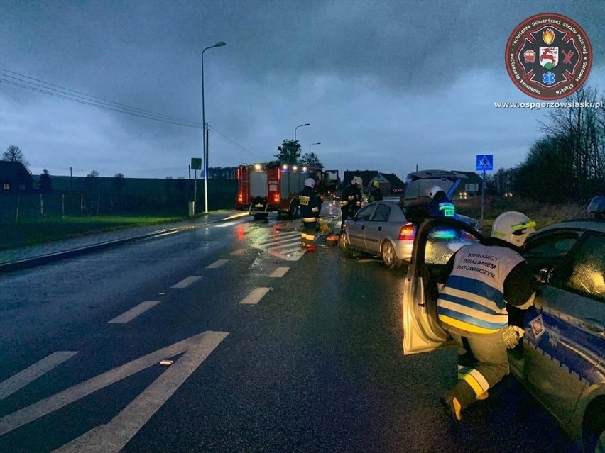 Wypadek na DK 45 między Gorzowem Śląskim i Praszką.