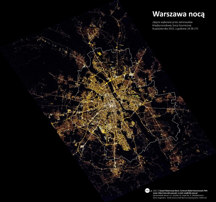 Warszawa z kosmosu. Zobacz zdjęcia zrobione z...