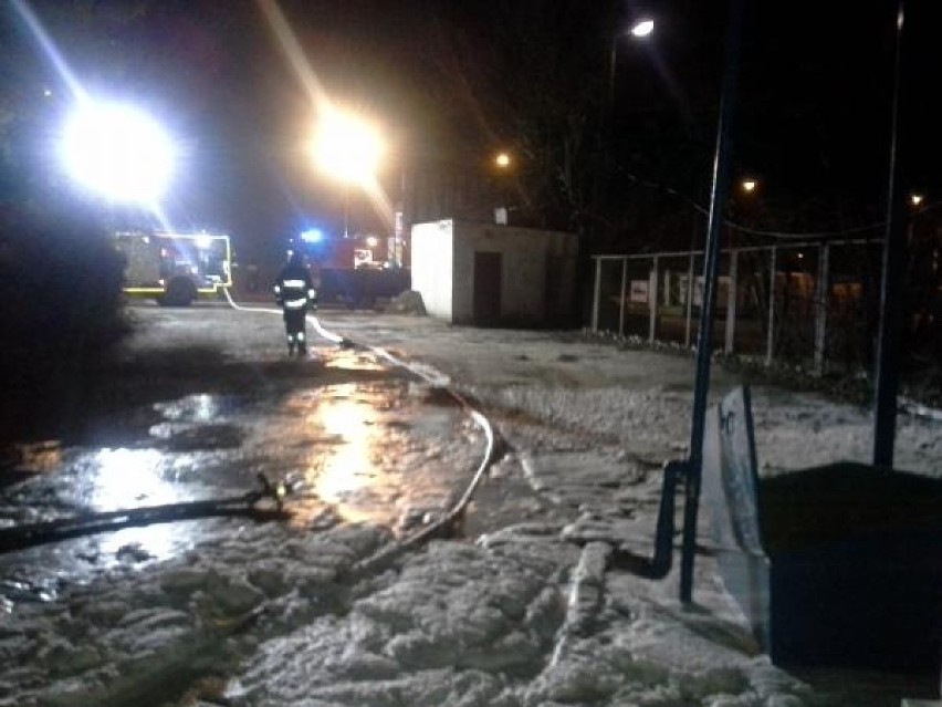 Choszczno - Pożar stacji paliw