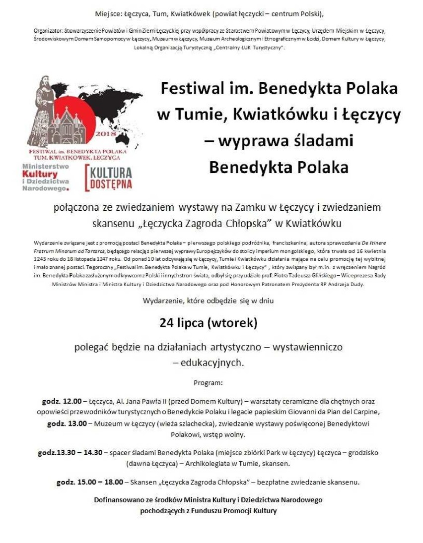 Festiwal im. Benedykta Polaka w Tumie, Kwiatkówku i Łęczycy [ZDJĘCIA, FILM]