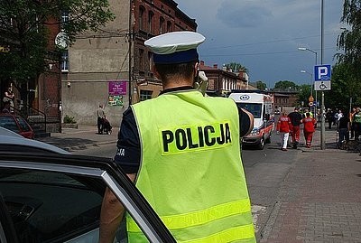 Kontrola autobusów w Siemianowicach