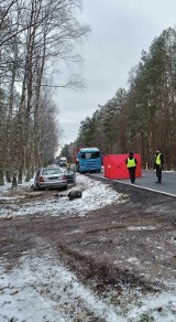 Wypadek na DK 11 w okolicach Płytnicy. Nie żyje 63-letni mężczyzna 