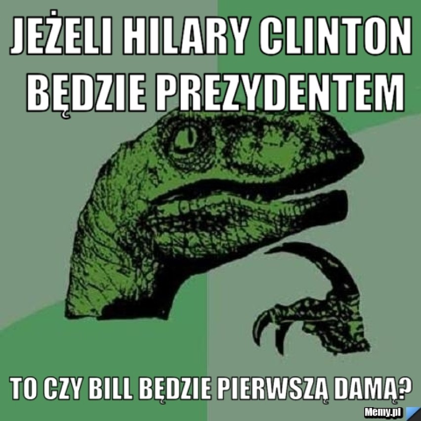 Hilary Clinton i Donald Trump na memach - polski internet...