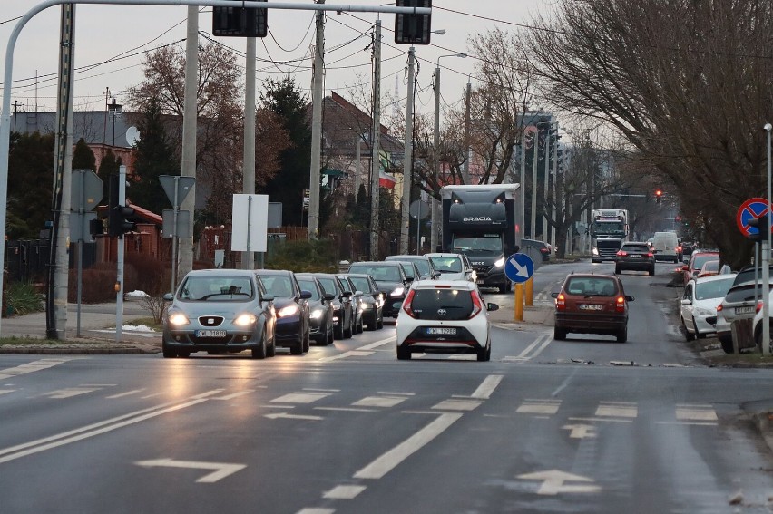 Tak wyglądała sytuacja na trasie objazdu ulicą Fredry,...