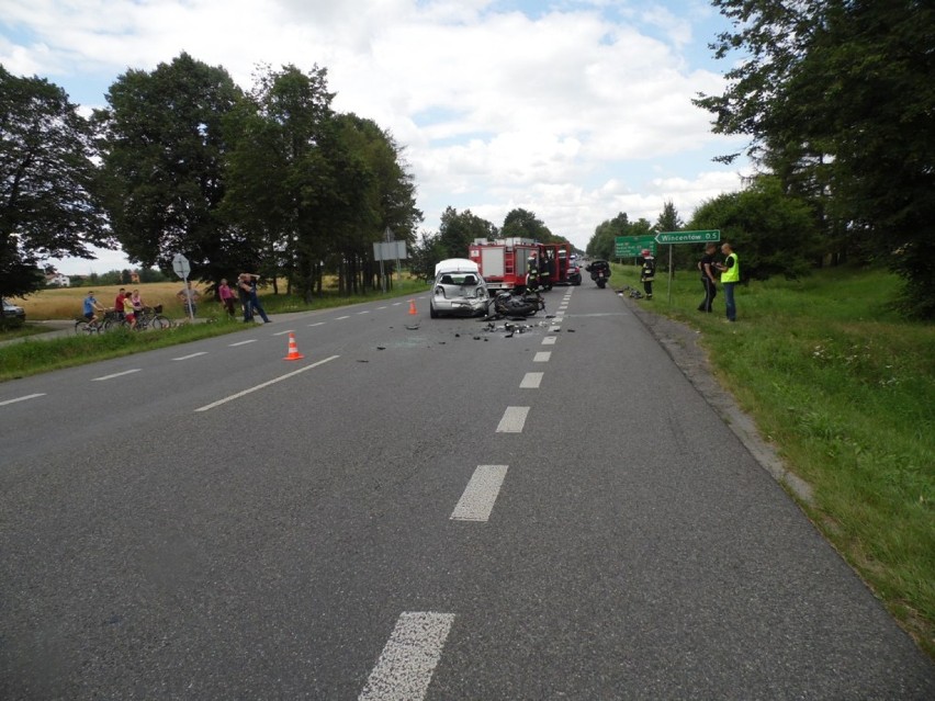 Policjanci z Lublina uratowali rannego motocyklistę