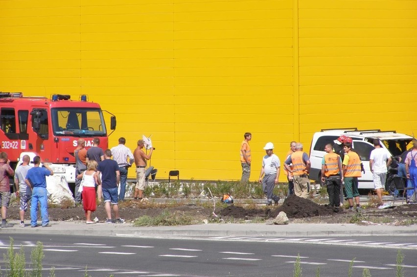 Kraków: pożar samochodu przy ul. Zakopiańskiej