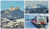 Muszyna. Piękna zimowa wycieczka na Słowację z Tatrami w tle. Ruszyły kursy pociągu dla turystów [ZDJĘCIA]