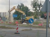 Odwiert uszkodził gazociąg na ul. Łódzkiej w Toruniu [ZDJĘCIA]