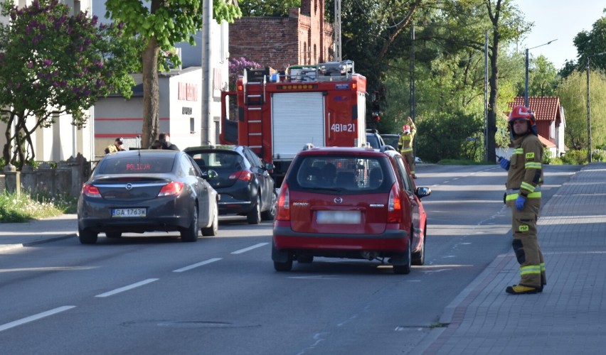 Malbork. Wypadek na ul. 500-lecia. Chłopiec, który był pasażerem, został przewieziony do szpitala