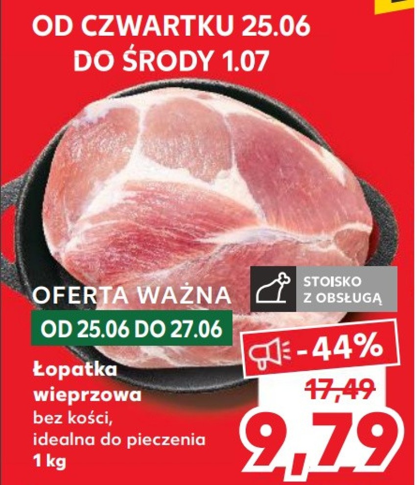 Kaufland

Łopatka wieprzowa bez kości, 1 kg, 9,79 zł...