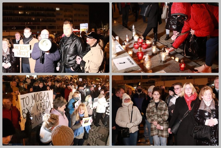 Protest "Ani jednej więcej" we Włocławku, sobota 6 listopada...