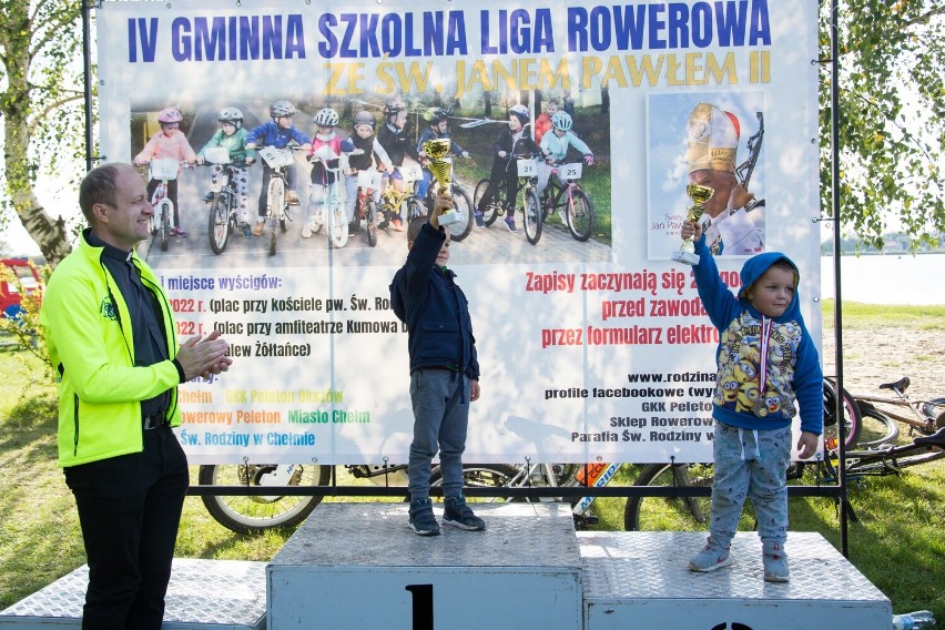 To był trzeci w tym roku wyścig IV Gminnej Szkolnej Ligi Rowerowej nad zalewem Żółtańce. Zobacz zdjęcia