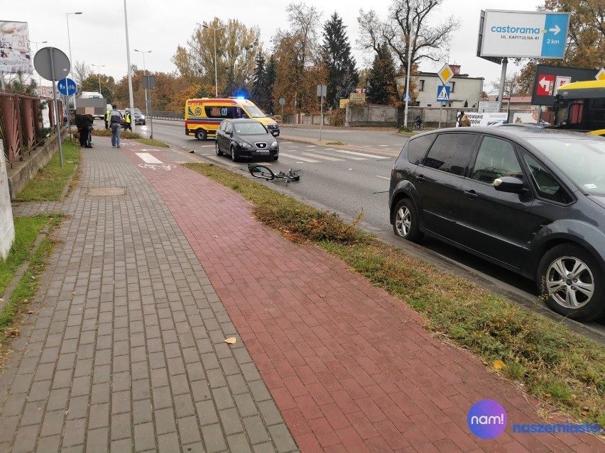 Poważny wypadek na ulicy Okrzei we Włocławku