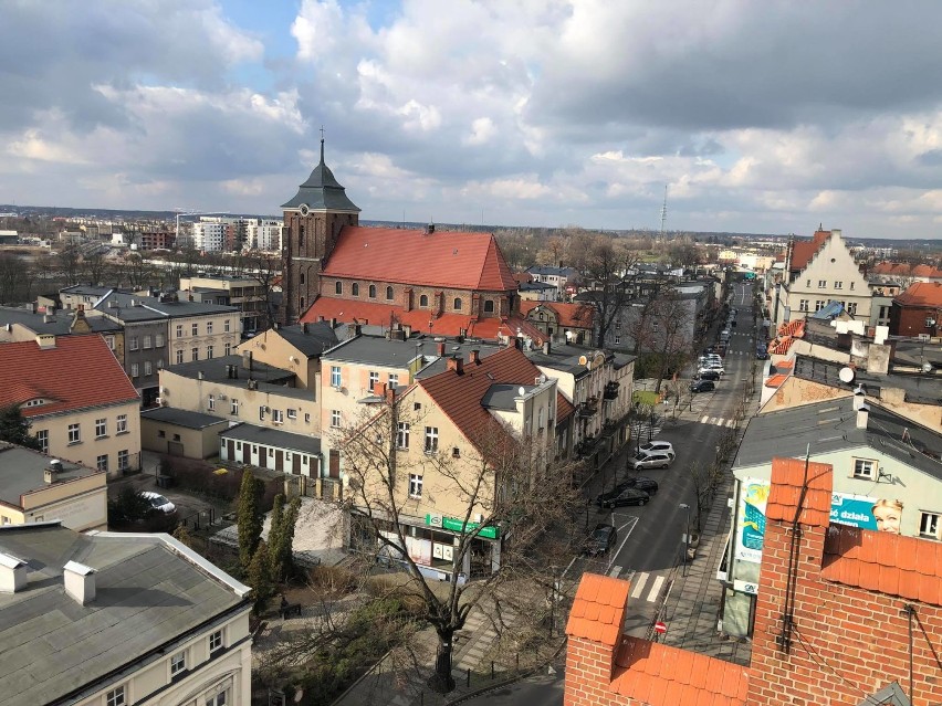 Wrzesiński Ratusz - widok na miasto