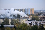 Pożar w mieszkaniu w bloku przy ul. Skłodowskiej-Curie w Bydgoszczy. Do akcji wysłano cztery zastępy straży pożarnej [zdjęcia]