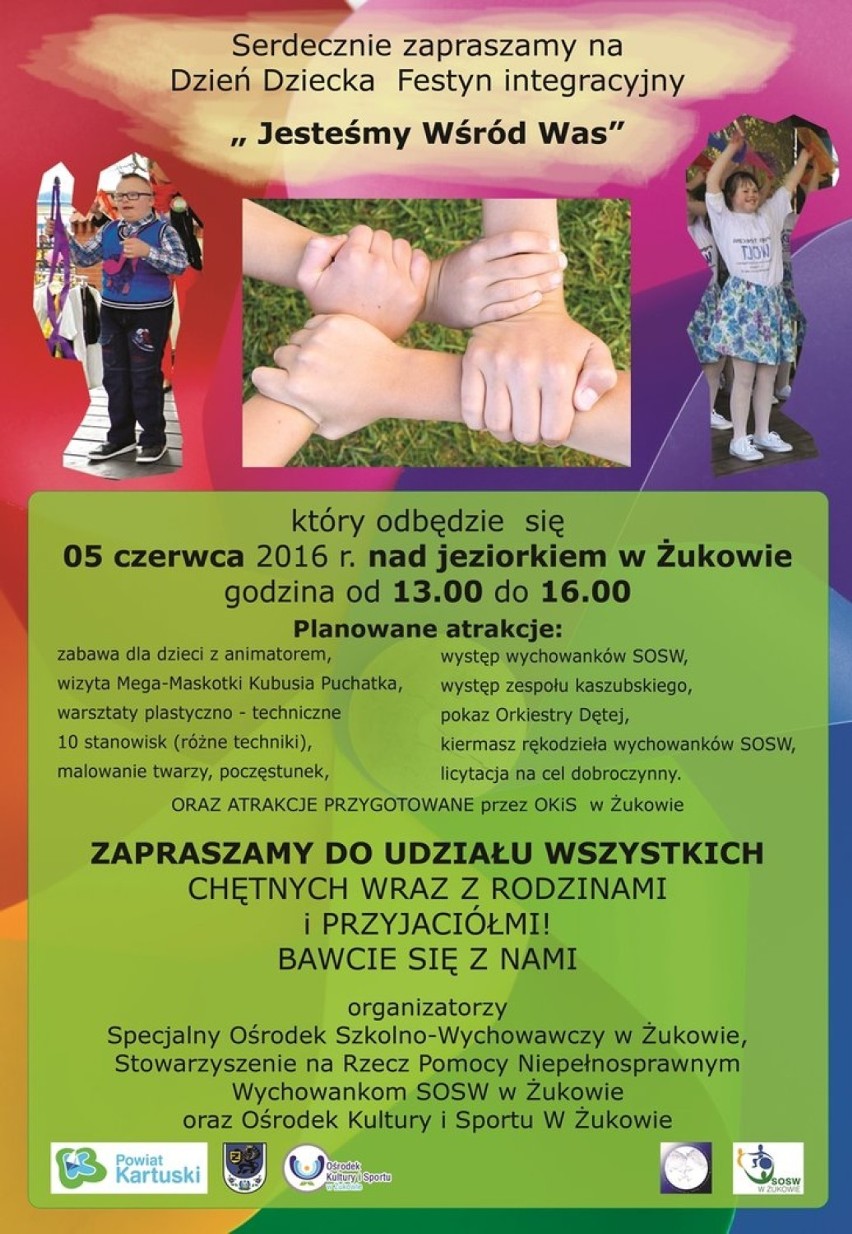 Festyn integracyjny Jesteśmy wśród Was - Żukowo 5.06.2016