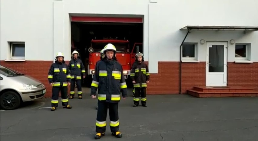 Powiat gostyński. Kolejni strażacy przyłączają się do akcji #Gaszyn Challenge [ZDJĘCIA I WIDEO]