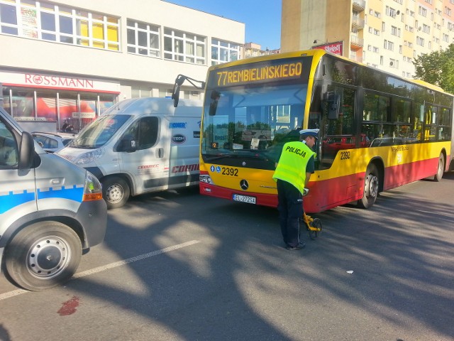 Na Tatrzańskiej autobus MPK potrącił pieszego