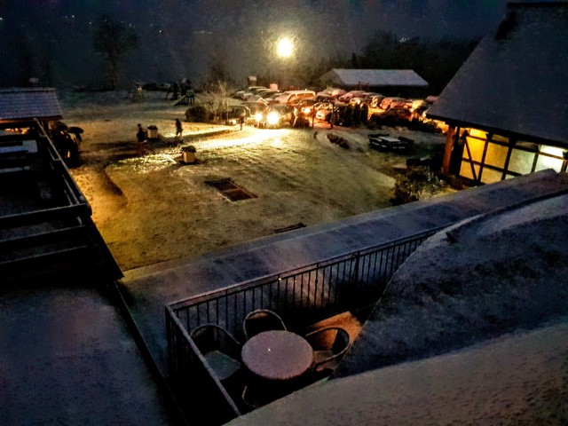 Chmielno - zima 2017 w powiecie kartuskim: w listopadzie 2017 spadł śnieg