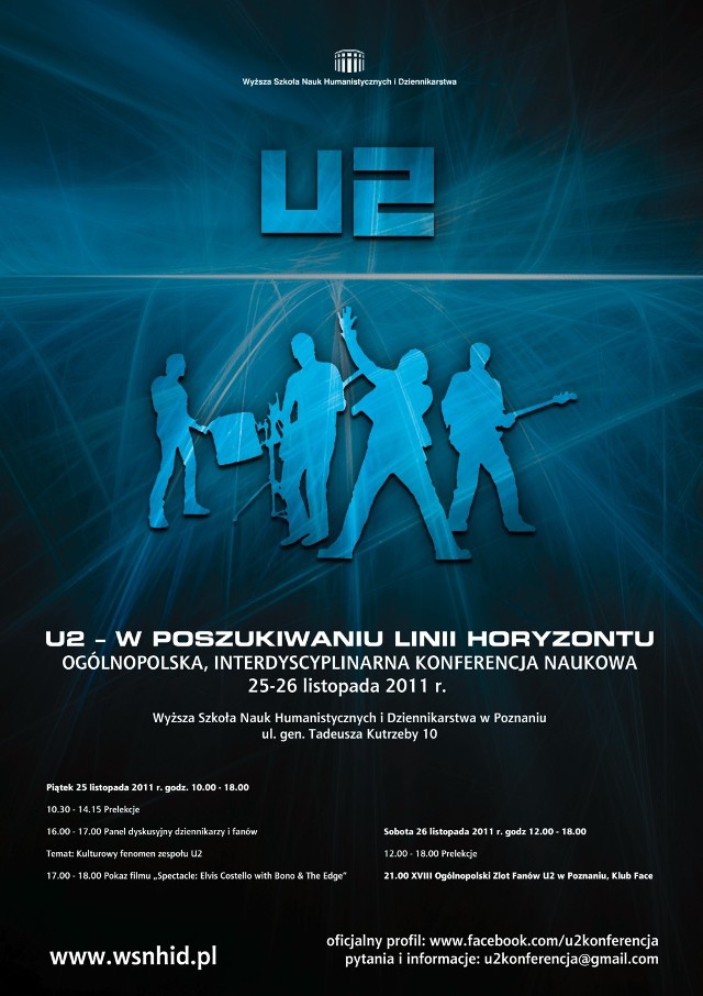 Naukowcy z całej Polski dyskutować będą o irlandzkiej grupie U2 ...