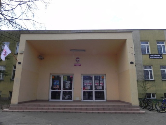 Protest w Publicznym Gimnazjum nr 1 w Ostrowcu Świętokrzyskim.