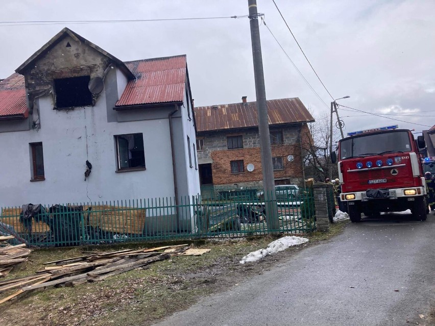 Pożar budynku mieszkalnego w Sopotni Wielkiej