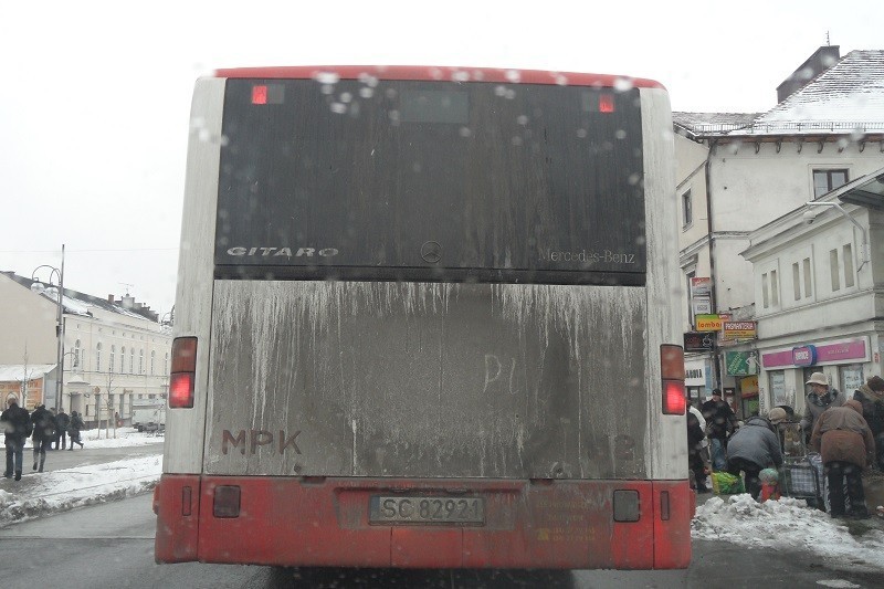 Częstochowa: MPK nie myje autobusów. Są one wyjątkowo brudne [ZDJĘCIA INTERNAUTY]