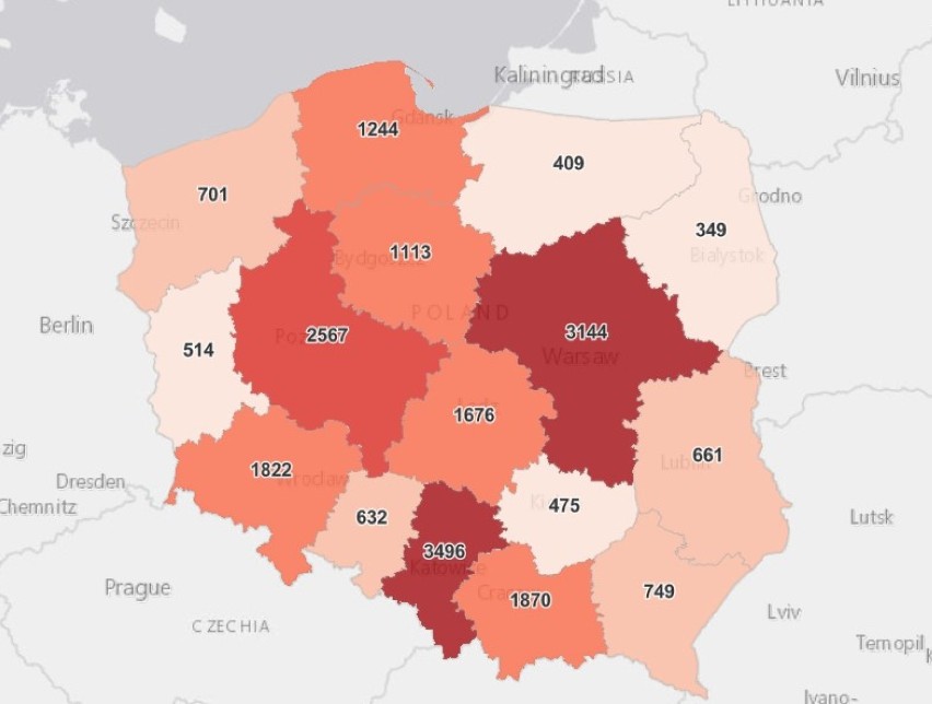 Koronawirus, raport 11 kwietnia 2021. Ponad 20 tys. zakażeń w Polsce. Źle także w Oświęcimiu, Chrzanowie, Olkuszu i Wadowicach