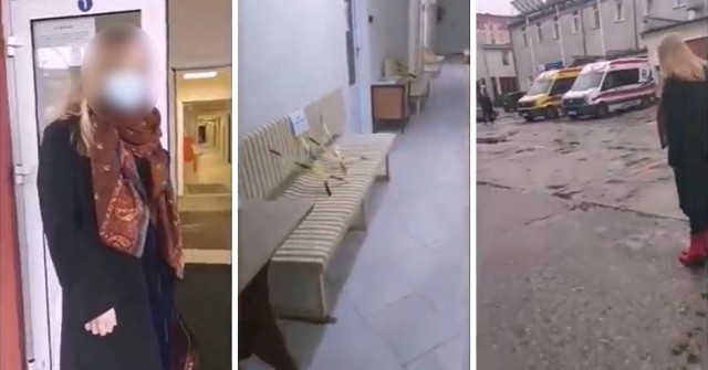 Dwie młode kobiety weszły do szpitala w Kwidzynie. Chciały udowodnić, że pandemia to fikcja
