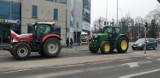 Protest rolników w Pruszczu Gdańskim. Rolnicy przejechali przez centrum miasta