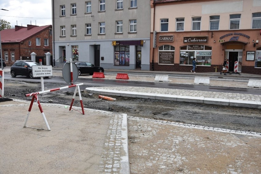 Przebudowa ulicy Gdańskiej w Tczewie z problemami dla pieszych