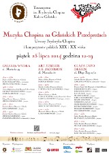 Muzyka Chopina na ulicach Gdańska!