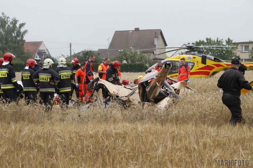 Prywatny śmigłowiec spadł w środę po godzinie dziewiątej na...