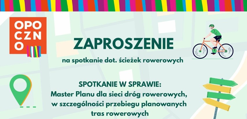 Spotkanie dla mieszkańców w sprawie ścieżek rowerowych w Opocznie odbędzie się we wtorek