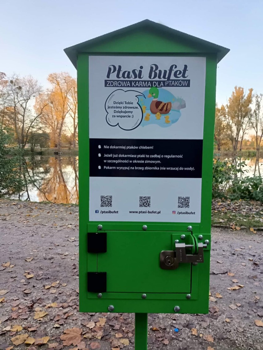 Ptasi Bufet pojawił się w Parku Leśnym "Planty" w Pleszewie!...
