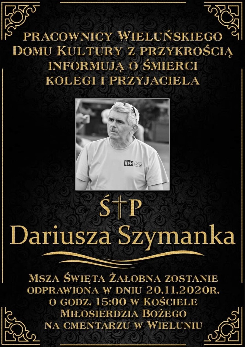 Nie żyje Dariusz Szymanek, wieluński maestro dźwięku. Uroczystości pogrzebowe 20 listopada